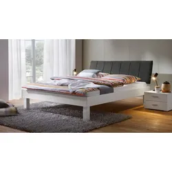 Bett Sierra 200x200 cm Weiß modern