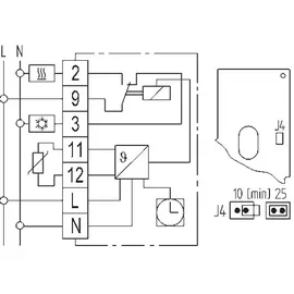 EBERLE Controls Uhrenthermostat easy 3 fw