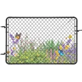 Vevor Gartentor 183 x 122 cm Schwarz/Verzinkt