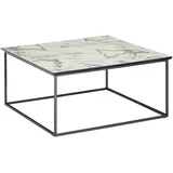 KADIMA DESIGN Quadratischer Couchtisch Marmor-Optik, 80x80 cm, Modern, Pflegeleicht