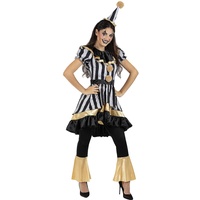 Funidelia | Horror Clown Kostüm Deluxe für Damen Clowns, Killer Clown, Halloween, Horror - Kostüm für Erwachsene & Verkleidung für Partys, Karneval & Halloween - Größe M - Granatfarben