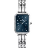 Daniel Wellington Uhr - Quadro 20x26 Bezel 5-link Arctic Sunray S - Gr. unisize - in Silber - für Damen