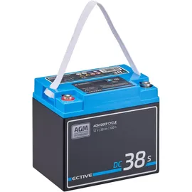 Ective DC 38S AGM Deep Cycle mit LCD-Anzeige 38Ah Versorgungsbatterie