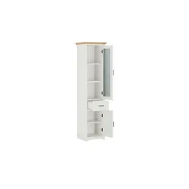 Möbel Kraft Varese Hochschrank 48 x 190 cm Weiß Holz