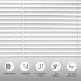 otto home Jalousie OTTO HOME Aluminium-Jalousie, zum Klemmen, Inkl. Klemmträgern, Sichtschutz, Lichtschutz, Blendschutz, weiß, 70 x 130 cm