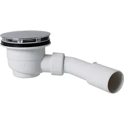 Aktionspaket 7 x Brausewannen-Ablauf mit Ablaufrohr 50/40 Ablaufloch 90 mm + 1 x Brausewannen-Ablauf gratis! (Ausführung: Brausewannen-Ablauf Paket)