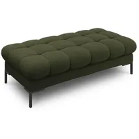 Micadoni Bank, Grün, Textil, 2-Sitzer, 133x41x62 cm, Hergestellt in