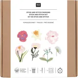 Rico Design Stick & Stitch Packung Frühlingsblumen