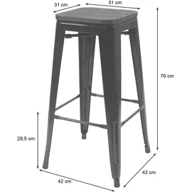 MCW Barhocker weiß