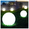 Solarleuchte Kugel Garten Kugelleuchte Solar LED Gartendeko Solarkugel für Außen 25 cm, Leuchtdauer ca. 6-8 Stunden, H 65 cm, 5er Set