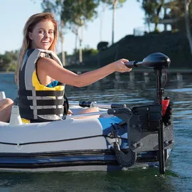 Intex Schlauchboot-Set Mariner 4 inkl. Außenbordmotor | Befestigung