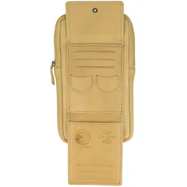 GREENLAND Nature Soft Handytasche Leder Safran