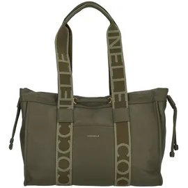 Coccinelle 2day Signature Handbag Grained Leather Laurel Green