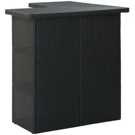 vidaXL Gartenbar Set 8-tlg. Schwarz