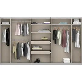 Rauch Schwebetürenschrank RAUCH "Kleiderschrank Schrank Garderobe BESTSELLER KOLUNA mit Spiegel", weiß (alpinweiß), B:360cm H:210cm T:62cm, Holzwerkstoff, Schränke, Schwebetürenschrank, inkl. 2 Innenschubladen sowie extra Einlegeböden MADE IN GERMANY, Topseller