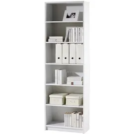 Die Möbelfundgrube Bücherregal 60 x 202 x 28 cm Weiß