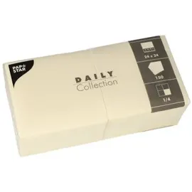 Papstar Servietten Daily Collection gelb 2-lagig 24,0 x 24,0 cm, 150 St.