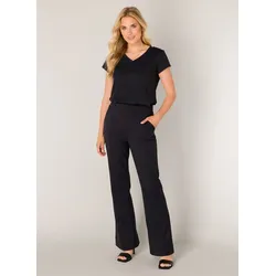 Base Level Stoffhose »Tori«, mit ausgestelltem Bein und Stretch Base Level Black 38
