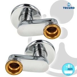 tecuro S-Anschluss versetzt um 40 mm, für Wandarmaturen, 2-er Set