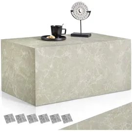 Tectake tectake® Couchtisch, minimalistisches Design, keine Montage, inkl. Bodenschoner, Belastbarkeit 45 kg