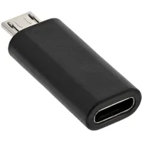 InLine USB 2.0 Adapter, Micro-USB Stecker auf USB-C Buchse