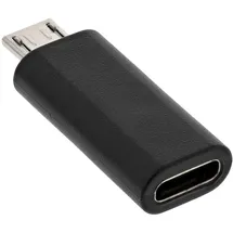 InLine USB 2.0 Adapter, Micro-USB Stecker auf USB-C Buchse