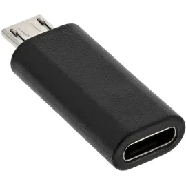 InLine USB 2.0 Adapter, Micro-USB Stecker auf USB-C Buchse
