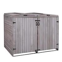 MCW Mülltonnenverkleidung H74 126 x 98 x 158 cm grau
