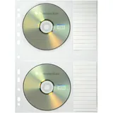 SOENNECKEN CD/DVD Hülle 1612 für 2CDs transparent 5 St./Pack.