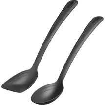 Westmark Gemüse- und Pfannenlöffel-Set, 2tlg., Mit innenliegender Skala: 15, 30 und 45 ml, Kunststoff, Gentle, Schwarz, 286122E6