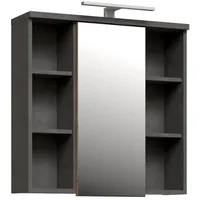 alasans Hängeschrank Holzwerkstoff 68,1 x 68,6 x 20 cm anthrazit/braun