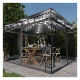 vidaXL Pavillon 3 x 3 m inkl. Moskitonetz Anthrazit