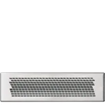 Vaillant Design Abdeckblende rechteckig Vortex Edelstahl