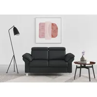 sit&more 2-Sitzer Arngast, inklusive Federkern und Kopfteilverstellung schwarz