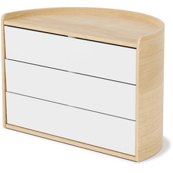 Umbra - Moona Aufbewahrungsbox, weiß / natur