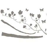 KOMAR Dekosticker Arabesque Silber 70 x 100 cm