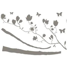 KOMAR Dekosticker Arabesque Silber 70 x 100 cm