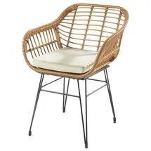 Kobolo Gartensessel 59 x 59 x 78 cm braun 1 St.