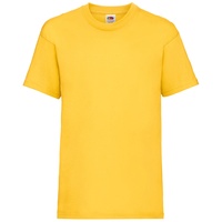 Fruit of the Loom Valueweight T Kids Basic T-shirt in versch. Farben und Größen, sonnenblumengelb, 98