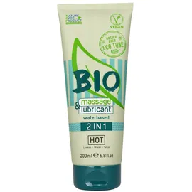 HOT BIO Massage & Lubricant 2In1 200 ml Gleitmittel