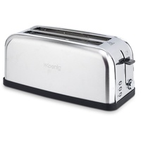 H.Koenig TOAS28 Toaster/Langschlitztoaster mit extra breitem Schlitz / 7 Wärmestufen / 3 Funktionen