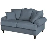 furn.design Sofa in blau Couch 2-Sitzer Sofagarnitur 2er-Sofa Loungesofa 170 cm