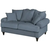 furn.design Sofa in blau Couch 2-Sitzer Sofagarnitur 2er-Sofa Loungesofa 170 cm