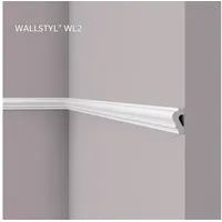 NMC Zierleiste NMC WL2 WALLSTYL Weiß 2 St. 200 x 2 x 4 cm