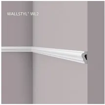 NMC Zierleiste NMC WL2 WALLSTYL Weiß 2 St. 200 x 2 x 4 cm
