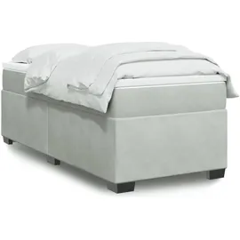 vidaXL Boxspringbett 100 x 200 cm Hellgrau