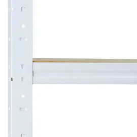 shelfplaza HOME 90x90x45 cm Schwerlastregal in weiß mit 3 Böden und 175 kg Traglast pro Boden