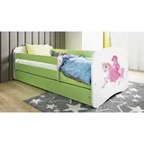 Sellbee Kinderbett Prinzessin 70 x 140 cm MDF grün
