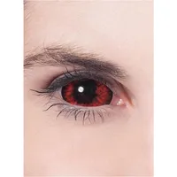 Metamorph Sclera rot Teufel 6 Monatslinsen für Fasching Hallowee