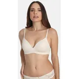 SASSA Soft-BH Classic Lace mit Spitzeneinsatz, vorgeformte Cupeinlage, Rücken aus Spitze weiß 90